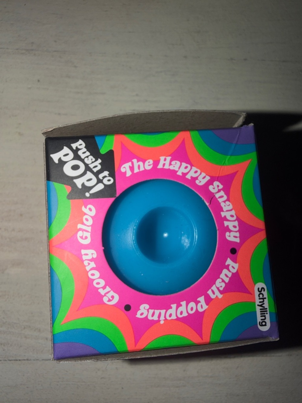 Happy Nee Doh Squeeze Toy - Bright Blue *not sealed box *